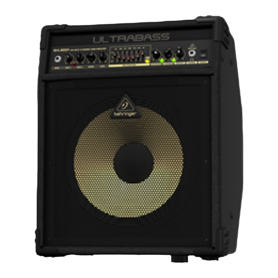 Behringer ULTRABASS BXL1800A Service Manual