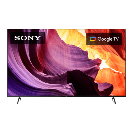 Sony BRAVIA KD-85X80CK Setup Manual