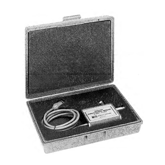 HP 85020A Operating And Service Manual