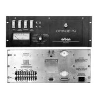 Orban Optimod-FM 8101B Operating Manual