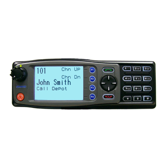 Simoco SRM9030plus Operating Instructions Manual