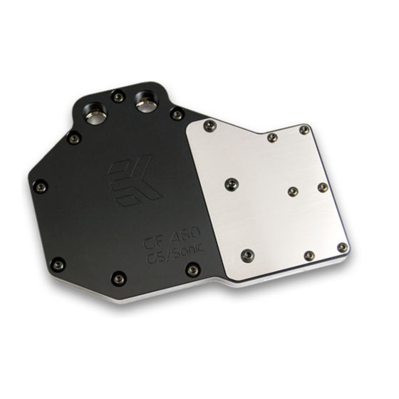 ekwb EK-FC460 GS/SONIC Installation And Mounting Manual