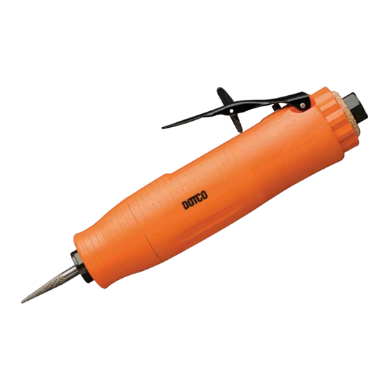 Dotco 12-25 Series Quick Start Manual