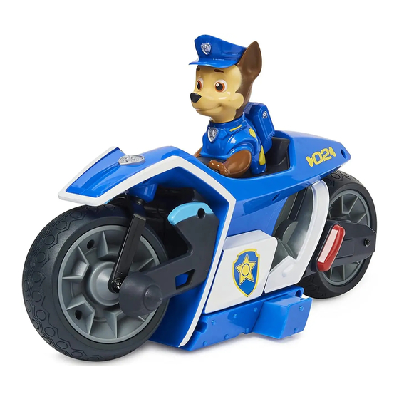 Spin Master Paw Patrol Chase RC Motorcycle Instructions Manual