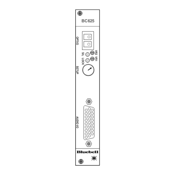 Bluebell BC625 Manuals