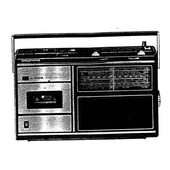 Grundig C 4100 Manuals