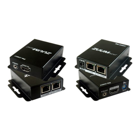 User Manuals: ZuumMedia HE2IR-TX HDMI Extender