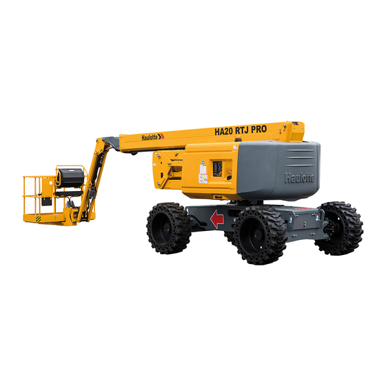 Haulotte HA20RTJ Operator's Manual