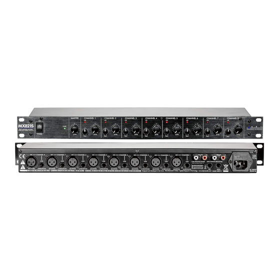 User Manuals: Art MX821S Mic/Line Mixer