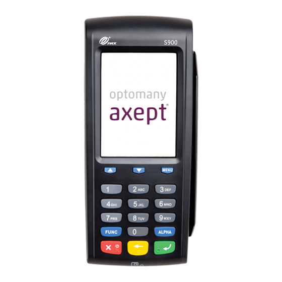 Optomany axept S900 User Manual