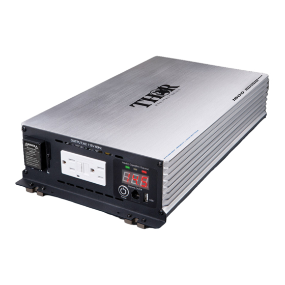 THOR THPW1500-ETL Instruction Manual And  Warranty Information