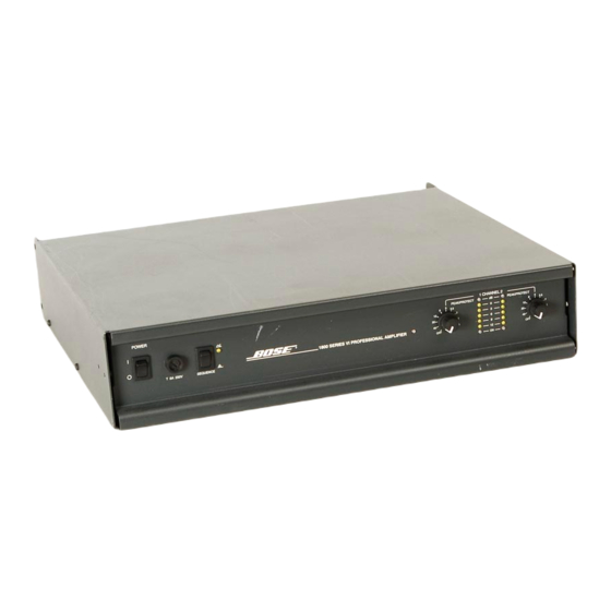 Bose 1800-VI Installation Services