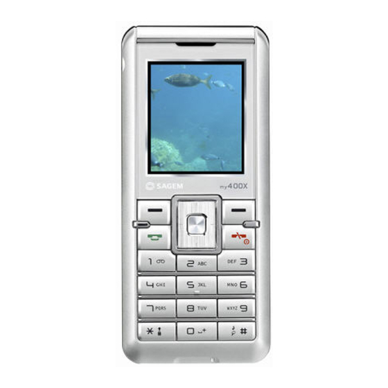 Sagem MY401L User Manual