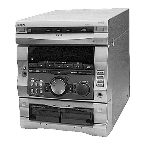 Sony HCD-RX66 - Component For Mhcrx66 Service Manual