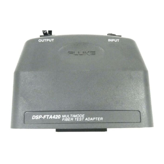 Fluke DSP-FTA420 User Manual