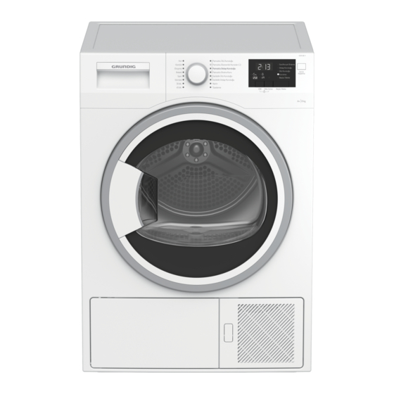 User Manuals: Grundig GDH 80 Y Tumble Dryer