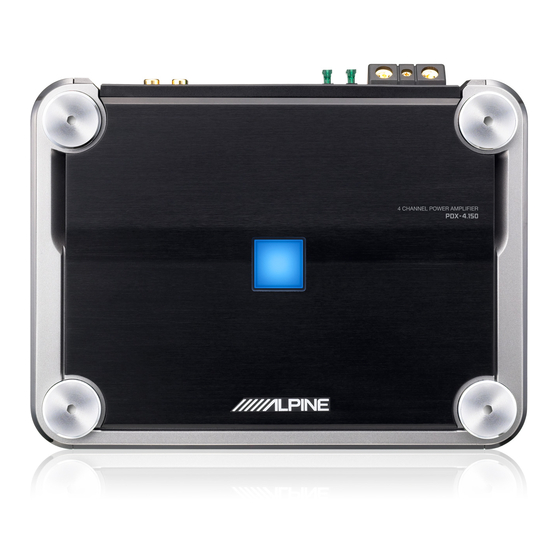 Alpine PDX-4.150 Owner's Manual