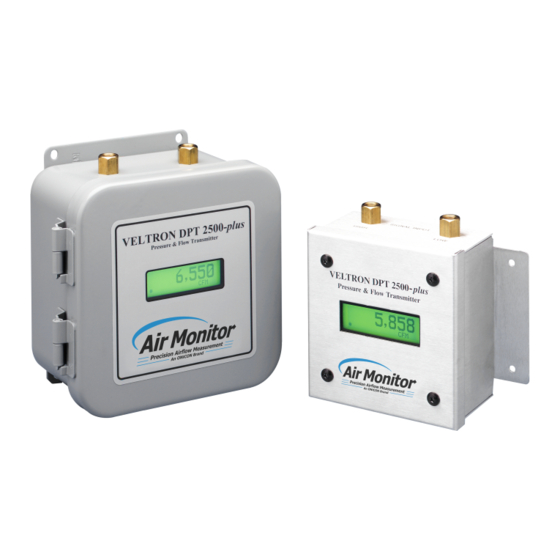 Air Monitor VELTRON DPT 2500-plus Manuals