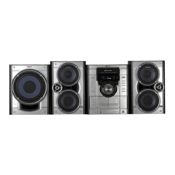 Sony MHC-GX555 Operating Instructions Manual