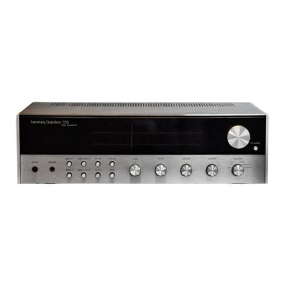 Harman Kardon 730 Owner's Manual