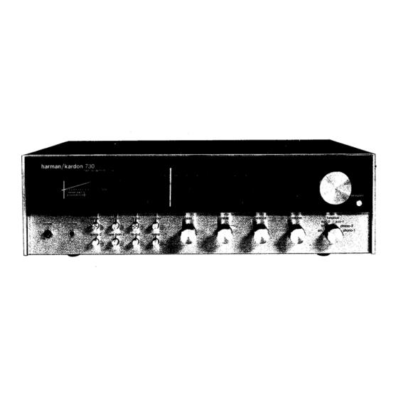 Harman Kardon 730 Technical Manual