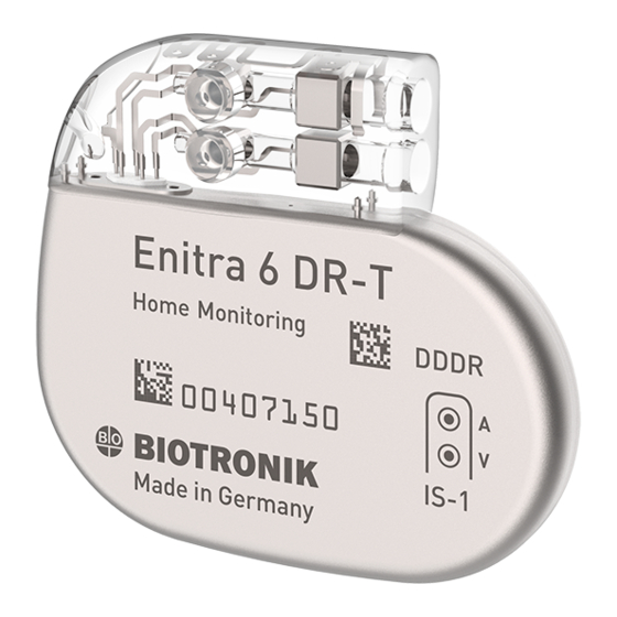 BIOTRONIK Enitra 8 Series Technical Manual