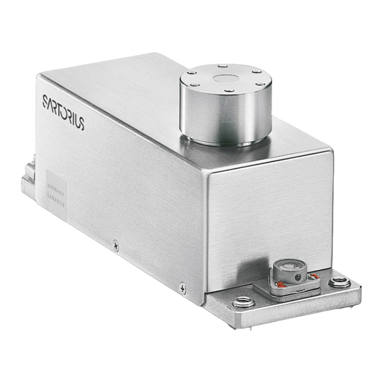 Sartorius WZA N Series Installation Instructions Manual