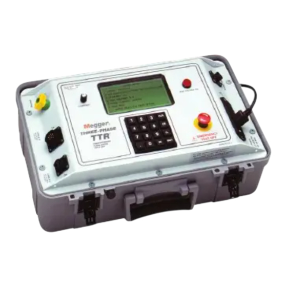 Megger TTR 550503 Instruction Manual
