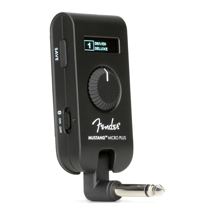 Fender MUSTANG MICRO PLUS Manual
