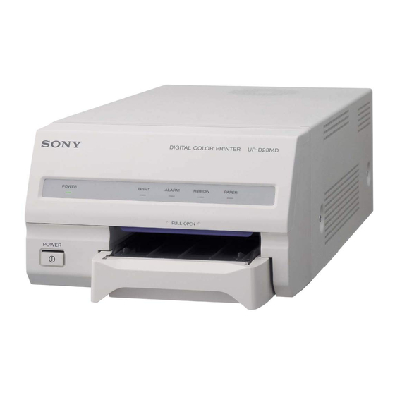 Sony UP-D23MD Manual