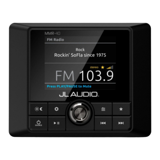 JL Audio MMR-40 User Manual