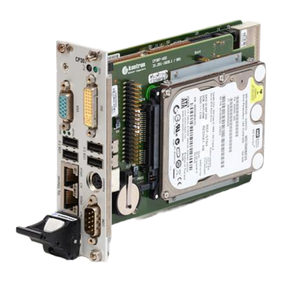 Kontron CP307 User Manual