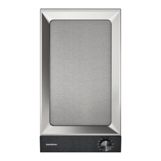 Gaggenau VP 230 620 Installation Instructions Manual