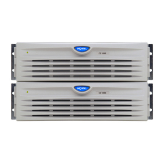 Avaya CS 1000 Series Installation And Commissioning Manual