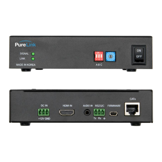 PureLink Media Axis HDBaseT MAX-CT101 Manuals