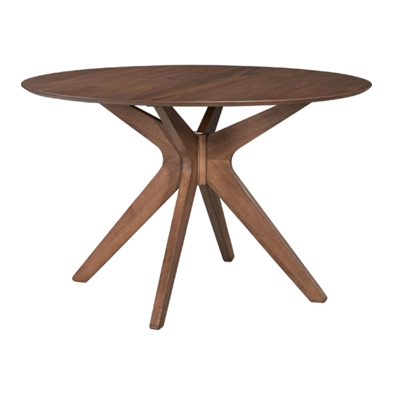 Liberty Furniture ROUND PEDESTAL TABLE 198-T4747 Assembly Instruction