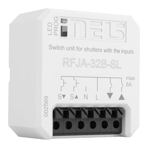 Elko iNels RFJA-32B-SL Quick Start Manual