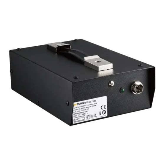 ANLIDAR MYTORQ MYP40-1500 Operation And Maintenance Manual
