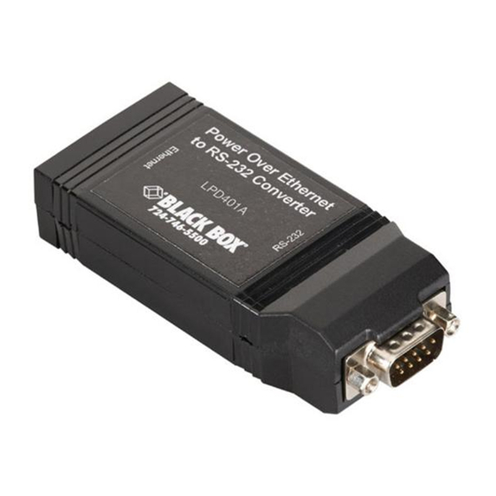 Black Box LPD401A Manual