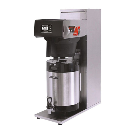 Fetco TBS-2111XTS Users Manual And Operator Instructions