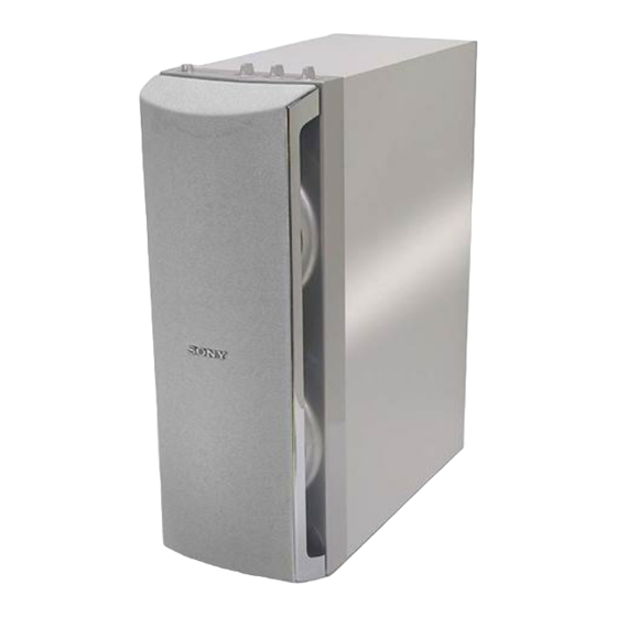 Sony SA-WD200 Service Manual