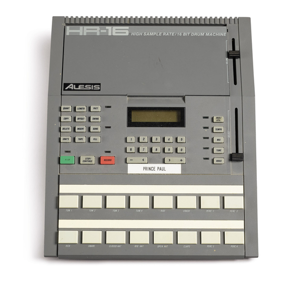 ALESIS HR-16 SERVICE MANUAL Pdf Download | ManualsLib