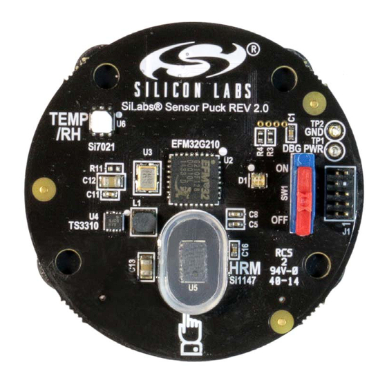 Silicon Laboratories SENSOR PUCK Manuals