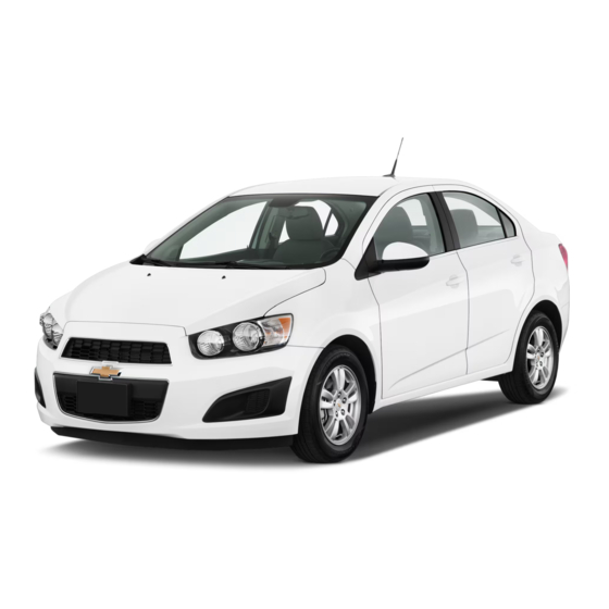 Chevrolet Sonic 2014 Owner's Manual