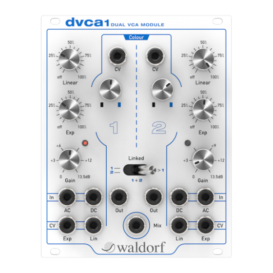 Waldorf DVCA1 Manuals