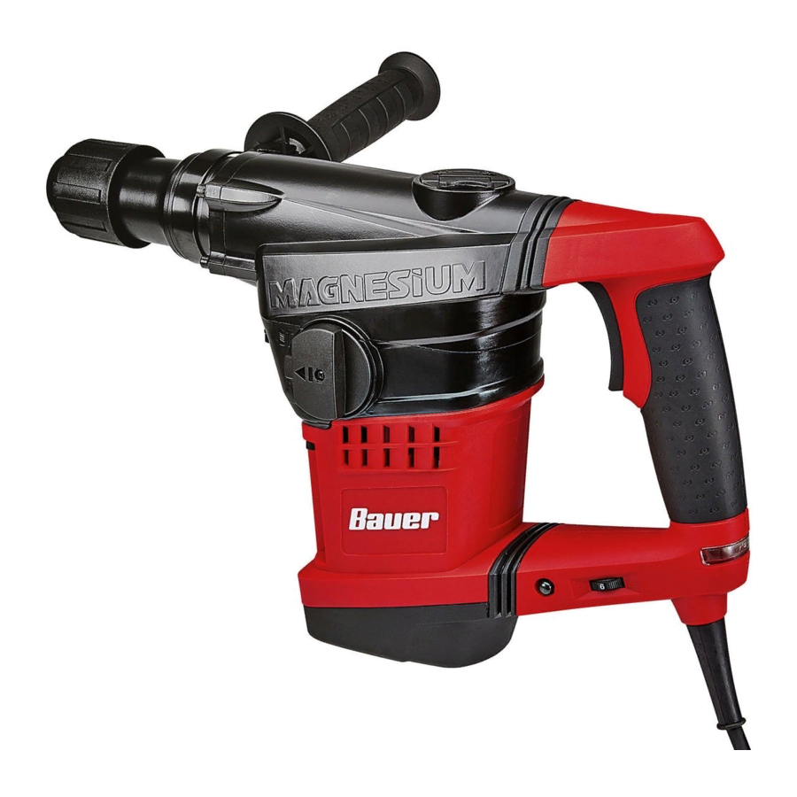 Bauer 1643E-B Owner's Manual & Safety Instructions