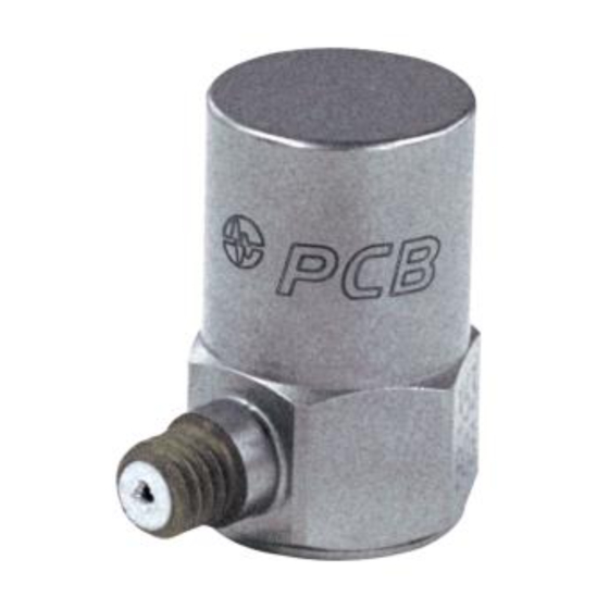 PCB Piezotronics 351B03 Installation And Operating Manual