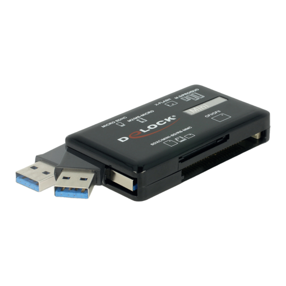 User Manuals: DeLOCK 91758 USB Card Reader