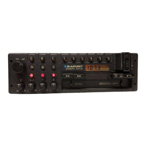 Blaupunkt NEW YORK SQR 05 Operating Instructions Manual