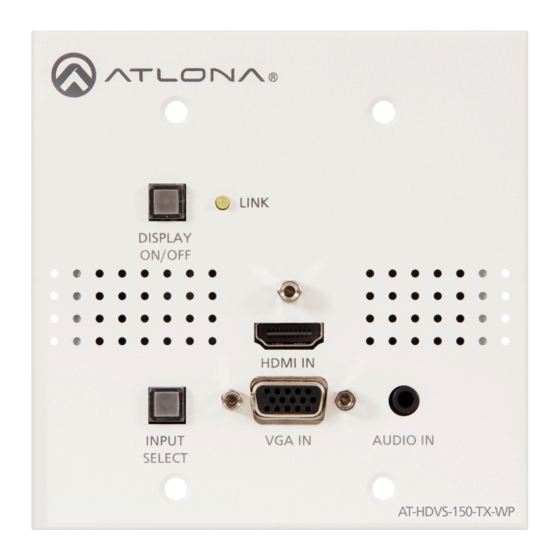 Atlona AT-HDVS-150-TX-WP User Manual
